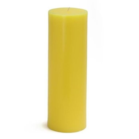 JECO Jeco CPZ-096 3 x 9 in. Pillar Candle; Yellow CPZ-096